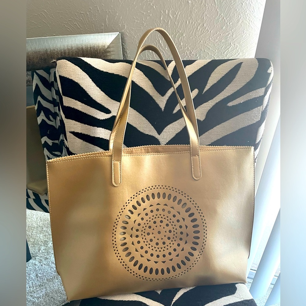 Rare Gold Neiman Marcus Tote